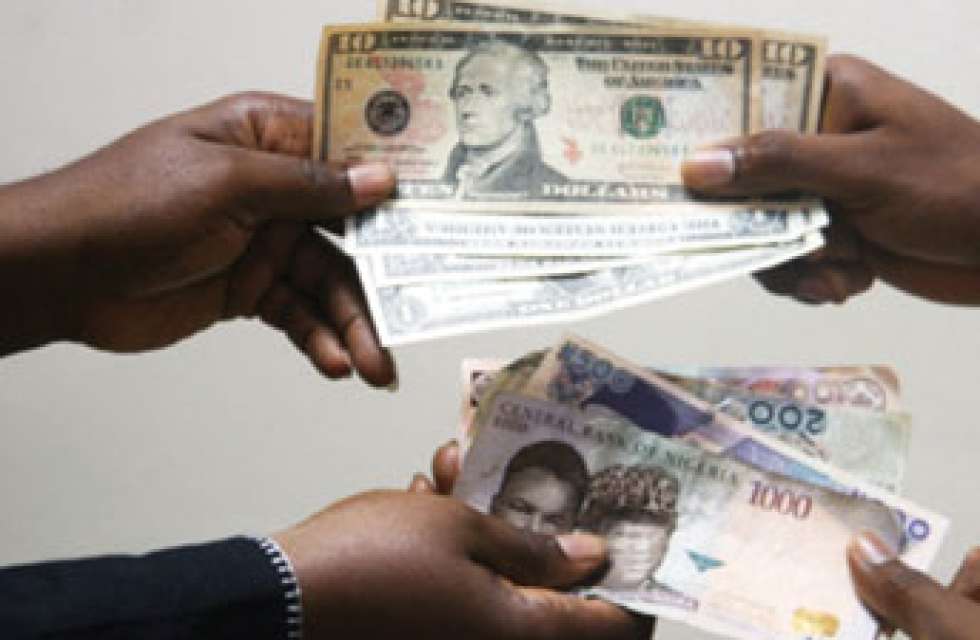 Naira forms up against dollar