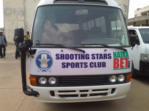 NairaBet donates new bus to Shooting Stars 1