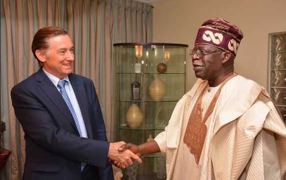 French Ambassador to Nigeria visits Bola Tinubu