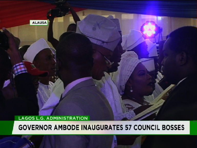 Ambode inaugurates 57 Council bosses