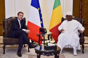 Mali's President Ibrahim Boubacar Keita meets with France's President Emmanuel Macron in Bamako, TVC News.