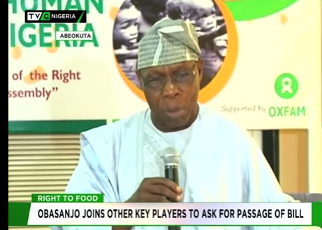 Obasanjo joins other key players to ask for passage of Food Rights Bill