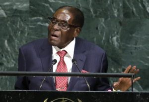 Zimbabwean President Mugabe addresses the 72nd United Nations General Assembly at U.N. headquarters in New York