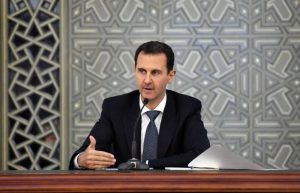 Syrian President Bashar al-Assad as seen in Damascus