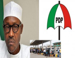 Buhari-PDP-Fuel-scarcity