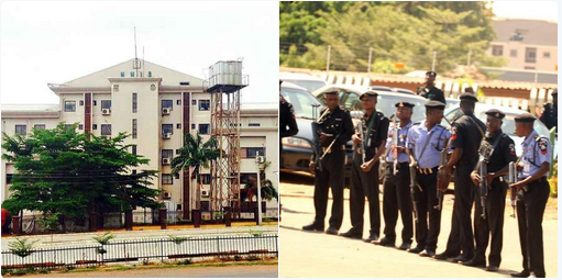 Protest: Armed Policemen take over NHIS headquarters