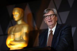FILE PHOTO – Motion Picture Academy President John Bailey speaks at the Foreign Language Film nominees cocktail reception in Beverly Hills