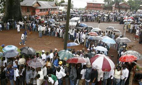 Voters turn out in their numbers as Sierra Leone goes to poll today