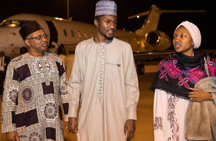 Yusuf Buhari returns to Nigeria after treatment abroad