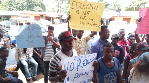AAU students suspend three-day protest over tuition hike