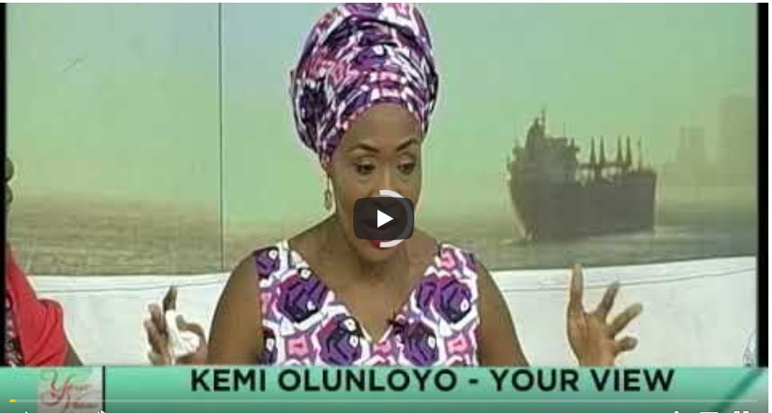 PRESS STATEMENT: KEMI OMOLOLU-OLUNLOYO’S INTERVIEW ON YOURVIEW ON TVC