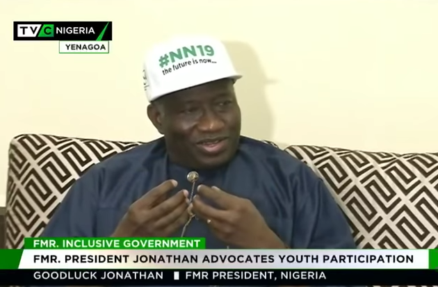 Jonathan advocates youth participation in govt structure