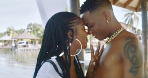Tiwa-Savage-and-Wizkid-in-a-romantic-pose-in-Fever