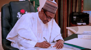 Buhari signs -TVC