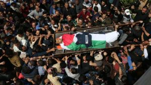 Palestinians bury Hamas militant killed by Israeli tank shelling -TVC