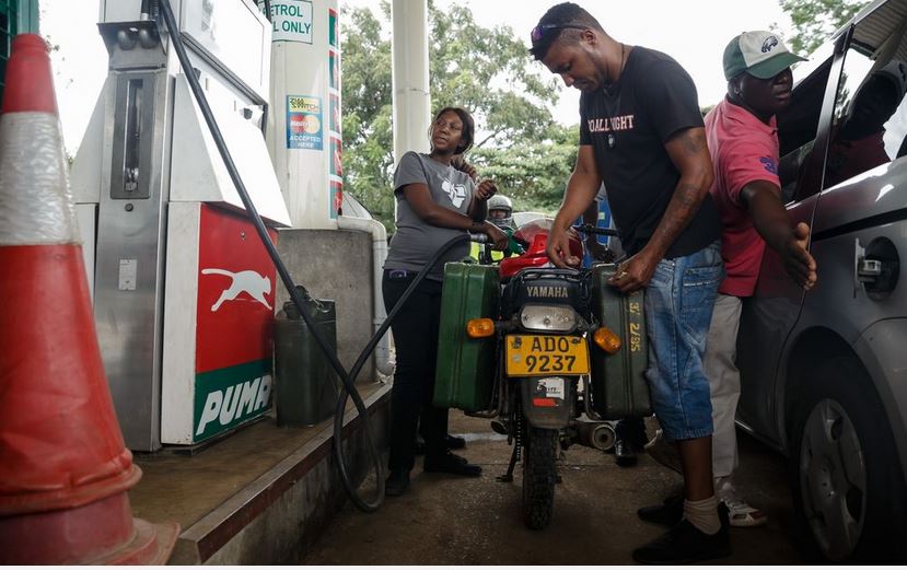 Zimbabwe President doubles price of gas as fuel crisis bites