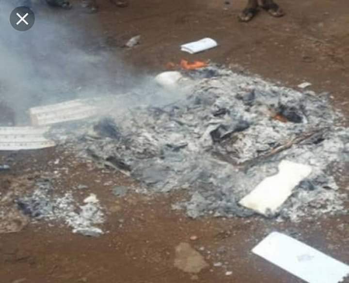 Benue Rerun: Election materials to Zaki Biam in Ukum LGA destroyed