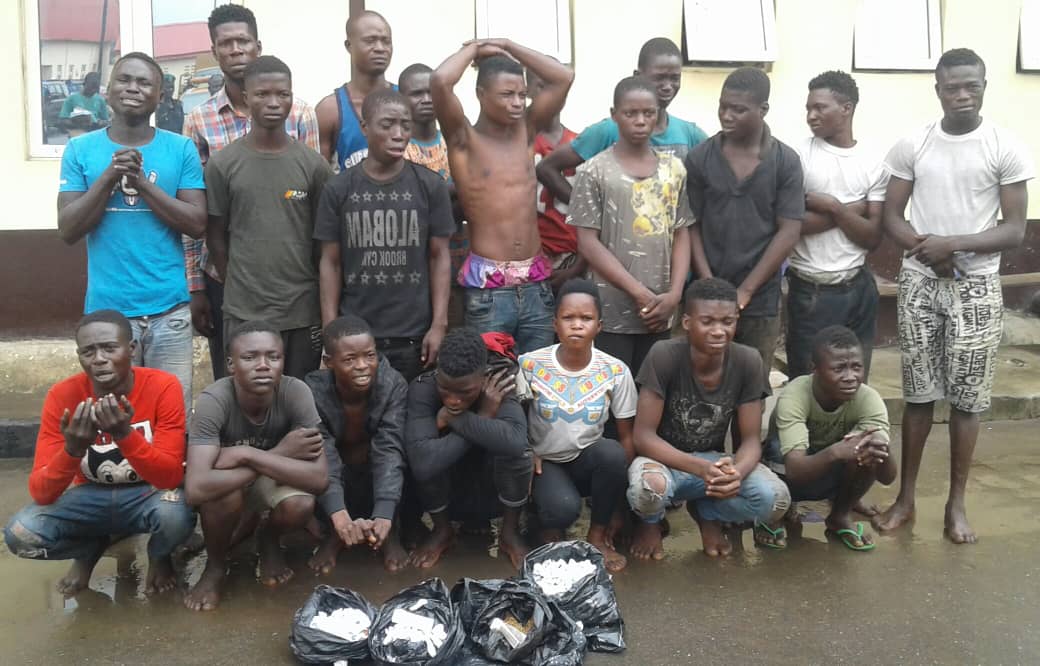 Task Force arrests more than twenty six cult members in Lagos