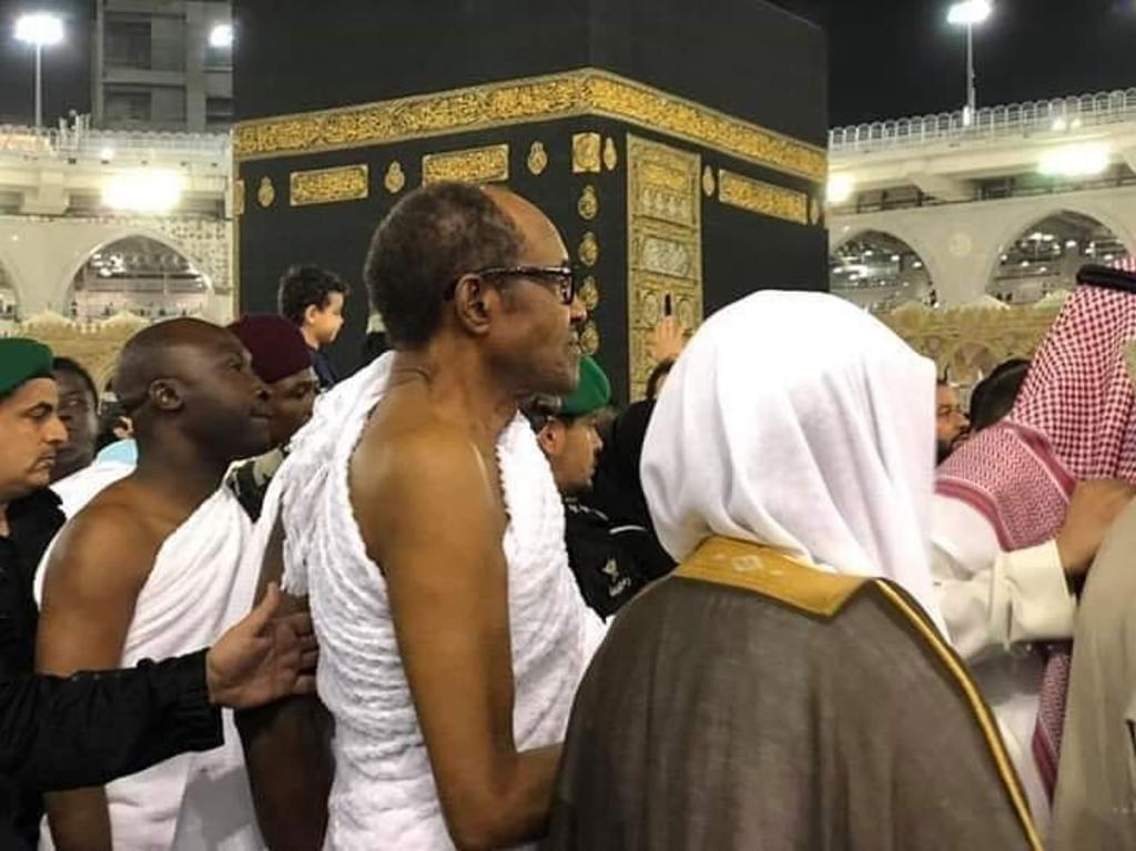 PHOTOS: President Buhari, wife, perform lesser Hajj in Makkah