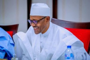 Buhari smiles