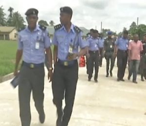 police visit odoni community in Bayelsa