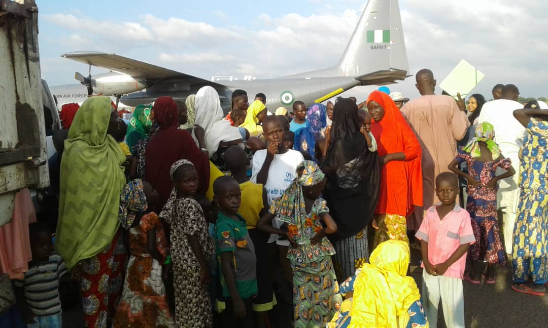 Scores of Nigerian refugees in Cameroon voluntarily return to Adamawa (PICTURES)
