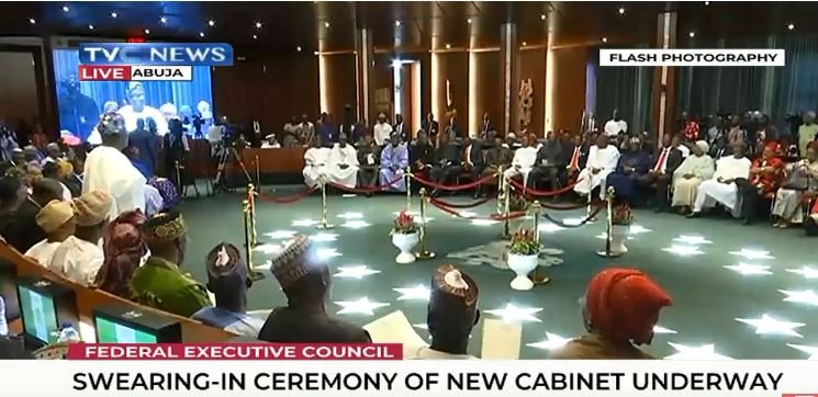 Swearing In Of New Ministers Live Updates Tvc News Nigeria