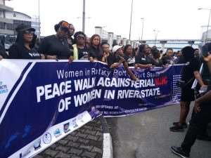 Women protest in Rivers over killings in hotels