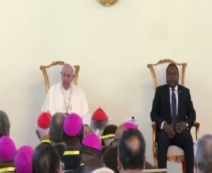 African Tour: Pope Francis meets with President of Mozambique
