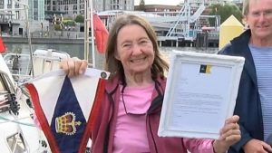 77 year old British yachtswoman becomes world’s oldest sailor