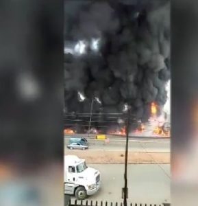 Upper Iweka area of Onitsha engulfed in fire