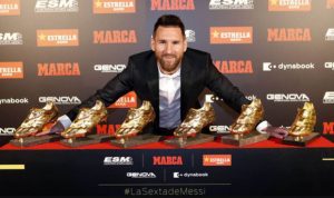 Lionel Messi wins sixth European Golden Shoe