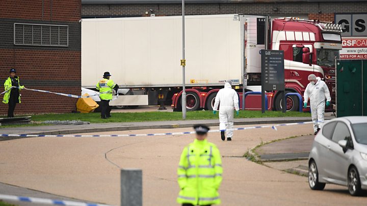 UK Police continue to question lorry driver over 39 bodies found in truck