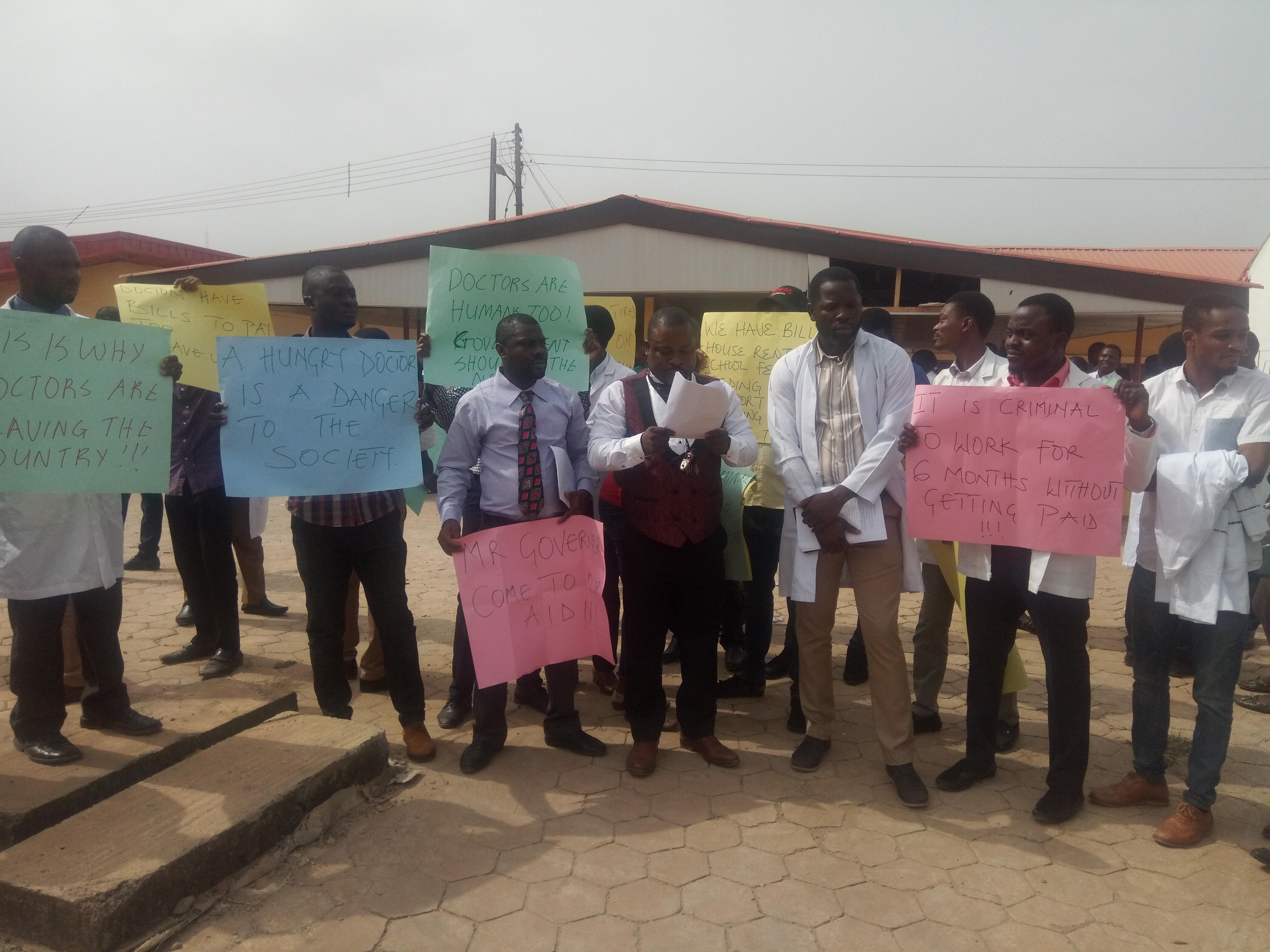 UNIMED doctors protest six months unpaid salaries
