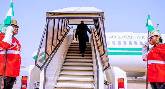 Buhari leaves for AU Summit in Addis Ababa