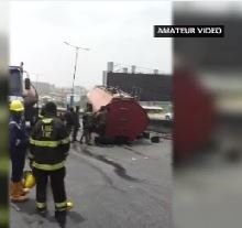Tragedy averted again as petrol tanker spills content on Otedola bridge