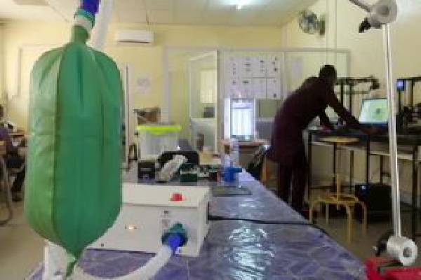 Scientists in Senegal produce 3-D ventilators for patients