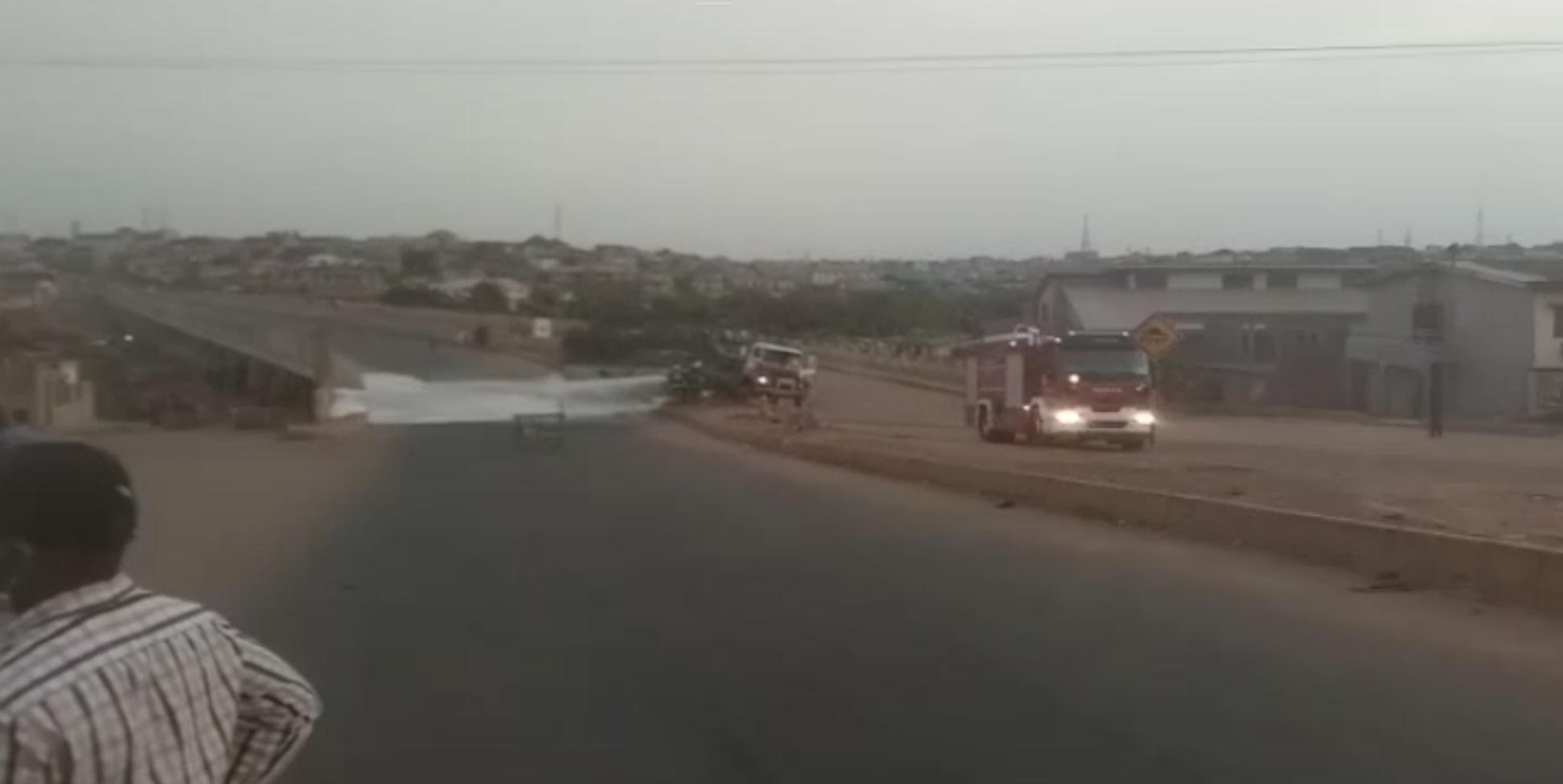 Petrol tanker falls, spills content on Alagbole bridge