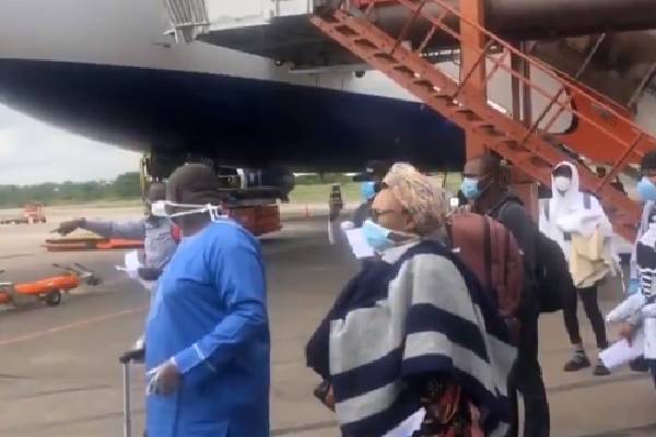 Nigerians evacuated from the UK now in quarantine
