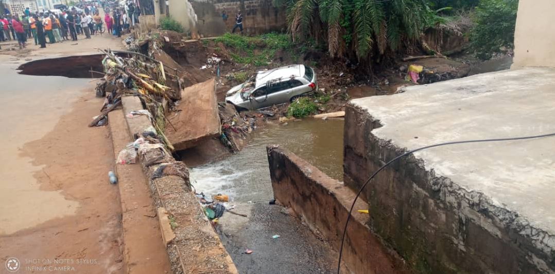 Three people feared dead as bridge collapses in Kwara