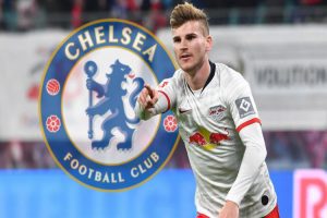 FOTOMONTAGE: Timo WERNER offenbar vor Wechsel zum FC Chelsea. Archivfoto: Torjubel Timo WERNER (L), Jubel,Freude,Begeist