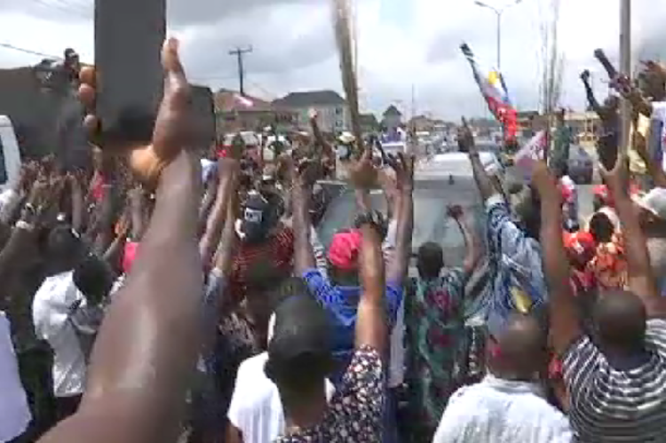 Edo 2020: Oshiomhole arrives Benin amidst jubilation