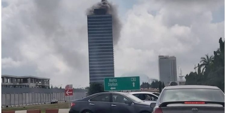 BREAKING: Fire guts World Trade Centre, Abuja