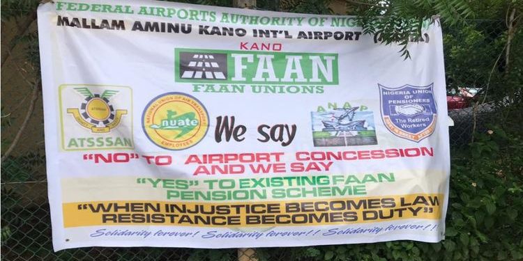 FAAN workers protest against planned concession of four airports