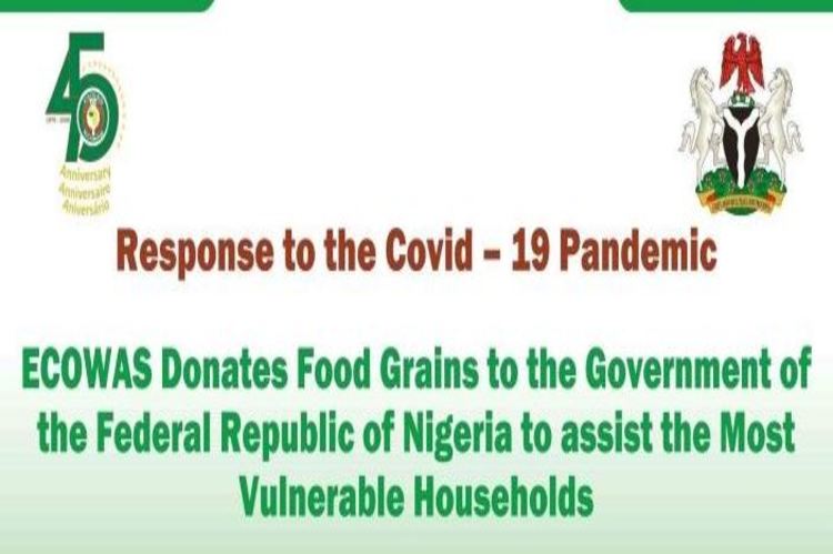 ECOWAS donates food to vulnerable households in Nigeria