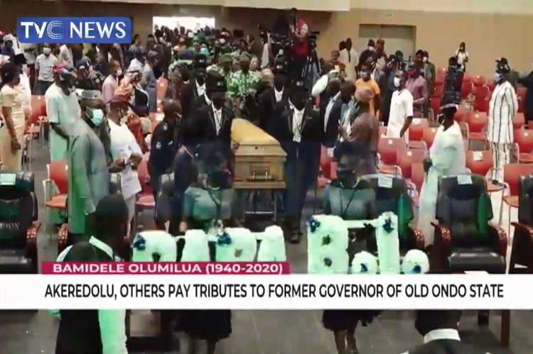 Akeredolu, others pay tributes to Gov. of old Ondo state