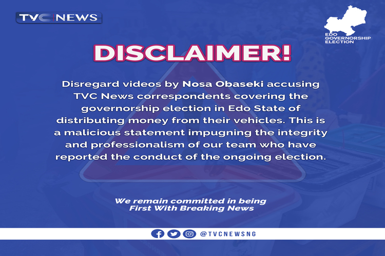 Our team not distributing money in Edo – TVC News
