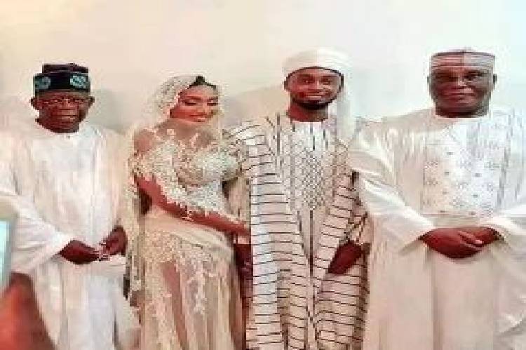 Photos: Tinubu, Lawan, others grace wedding of Atiku’s son, Ribadu’s daughter in Abuja