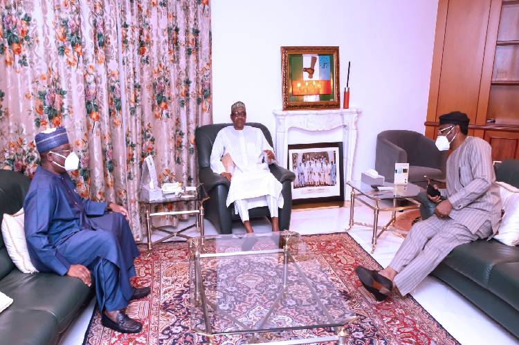 Lawan, Gbajabiamila meet with Buhari in Abuja over #EndSars protests