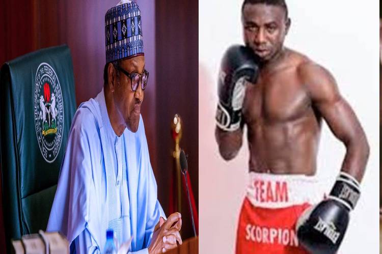 President Buhari congratulates new Boxing champion, Ridwan Oyekola -